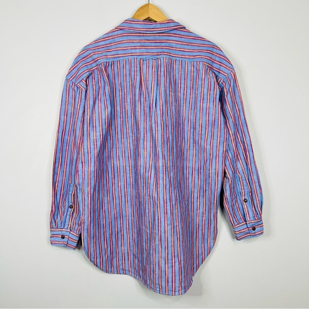 Anthropologie Pilcro Multicolor Striped Button Down Shirt size small - Picture 6 of 9